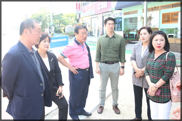 도시건설위원회 현장방문-월곡동 도로다이어트 공사장