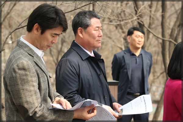 도시건설위원회 현장방문-개운산 공원 및 유아숲체험장