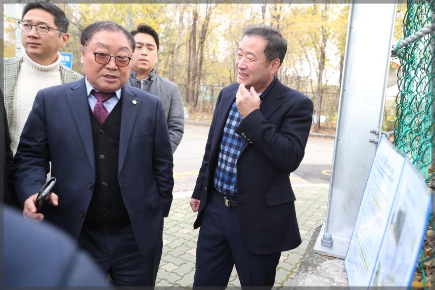 도시건설위원회 현장방문-개운중학교앞