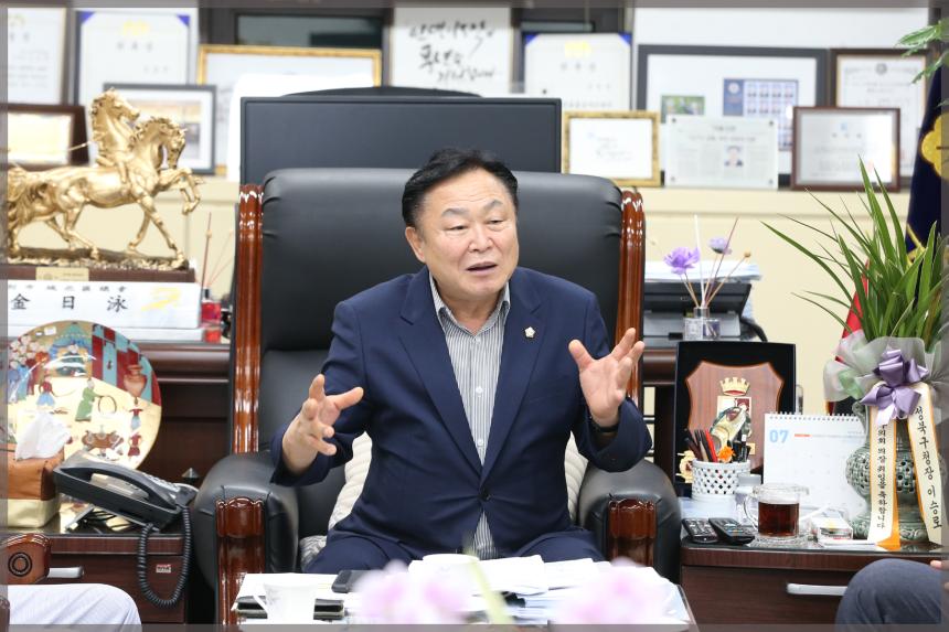 한우리 임원진 방문 