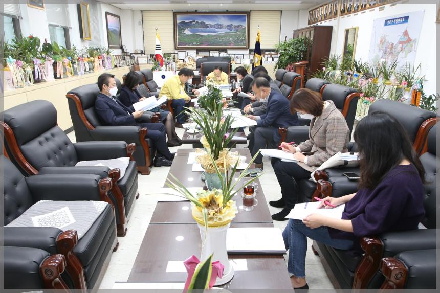 내년도 예산안 의장단 설명회