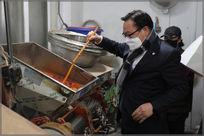  돌곶이시장 설맞이 현장방문