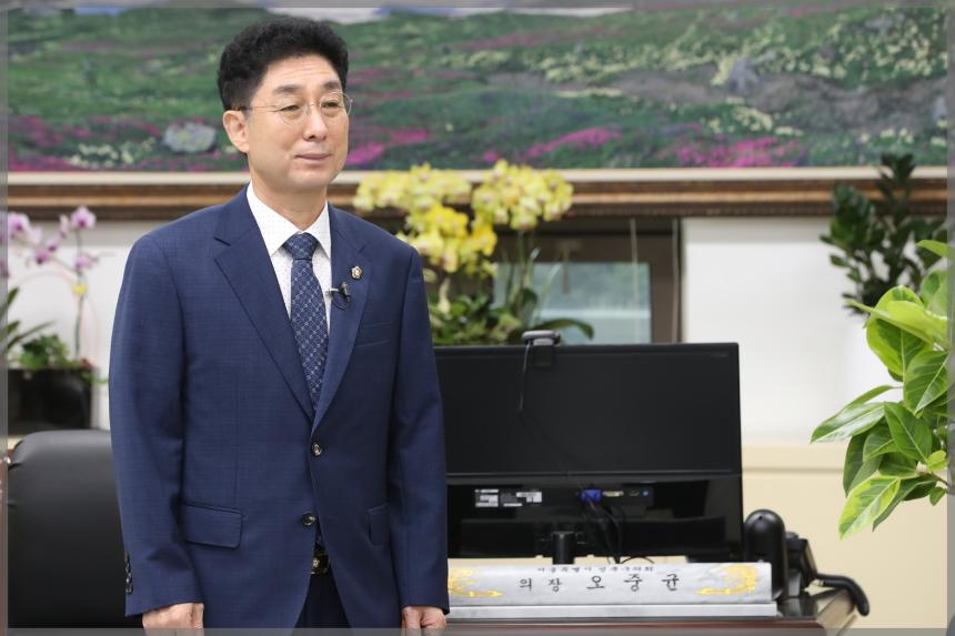 성북소방서 의용소방대장축하메세지영상 촬영