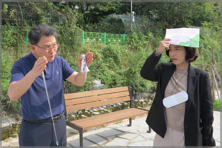정릉천상류 개울섬 정비지역 현장방문 도시건설위원회 