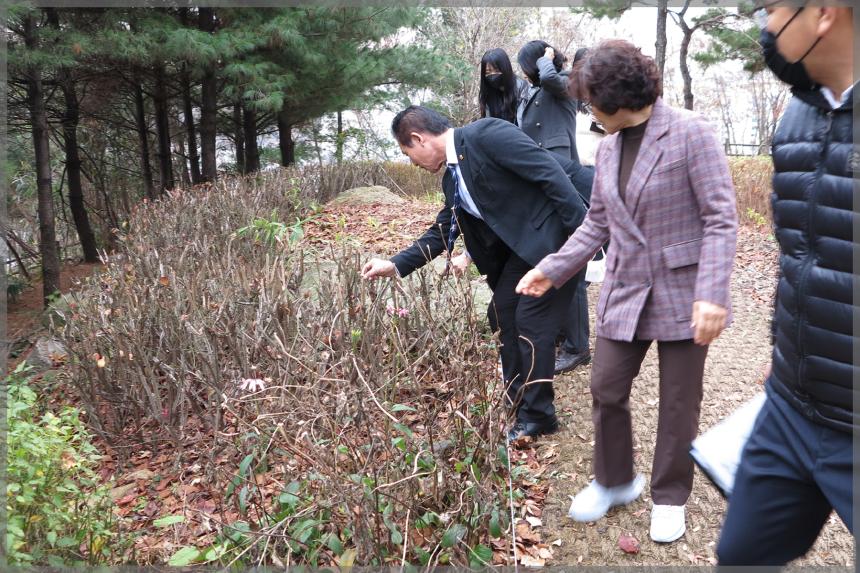 도시건설위원회 현장방문-오동근린공원-