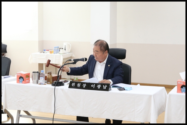2018년 보문동 행정사무감사 도시건설위원회