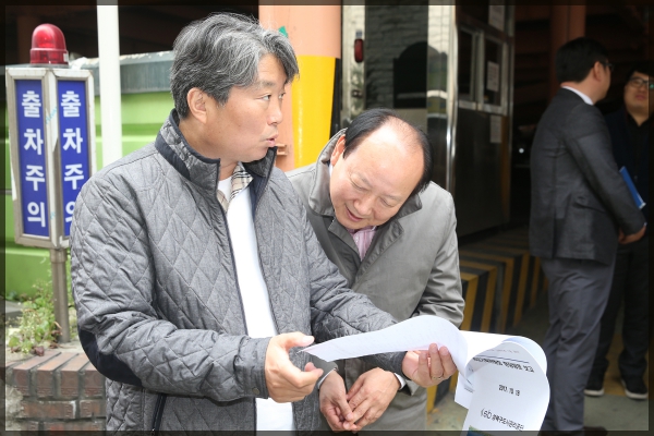행정기획위원회 현장방문-장위1동 공영주차장