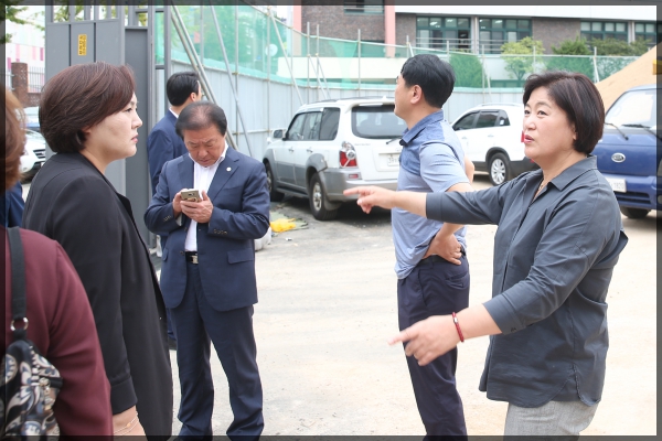 도시건설위원회 현장방문-월곡중학교
