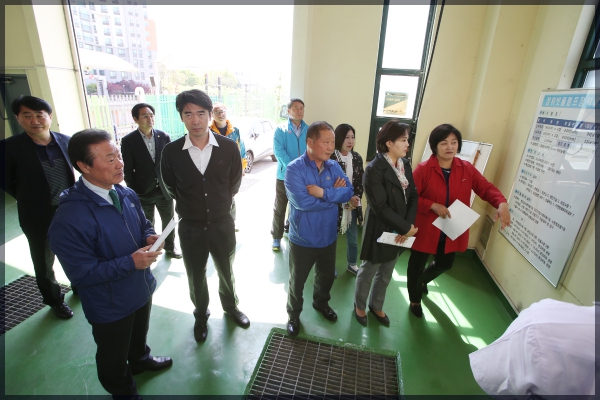 도시건설위원회현장방문-장위빗물펌프장,중랑천, 우이천 