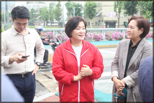 도시건설위원회 현장방문-성북천 제방공사