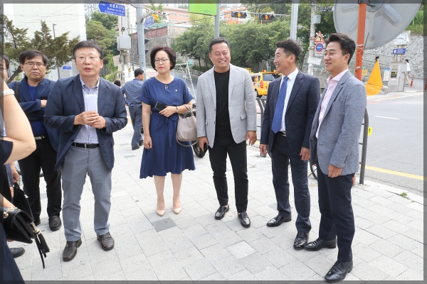 행정기획위원회 현장방문-봉제 관련 센터 건립 후보지