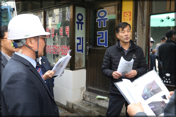 도시건설위원회 현장방문-(구)숭곡시장