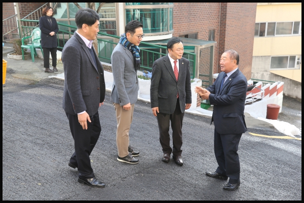 도시건설위원회 현장방문-보국문로 도로환경개선사업