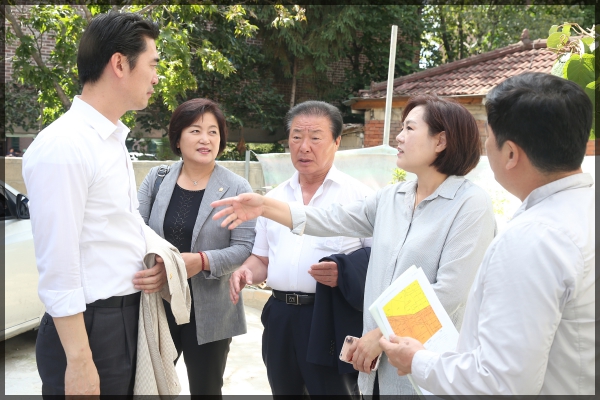 도시건설위원회 현장방문- 하월곡동 도로개설공사 