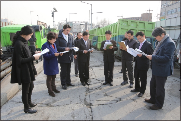 행정기획위원회 현장방문(장위 적환장)