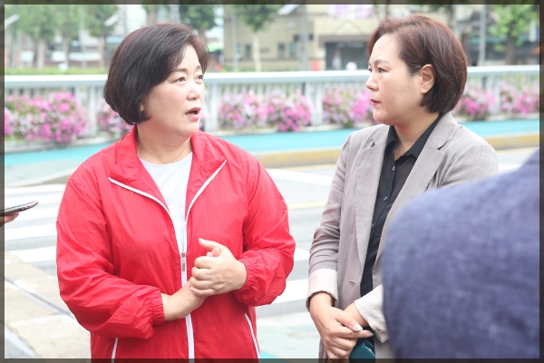 도시건설위원회 현장방문-성북천 제방공사